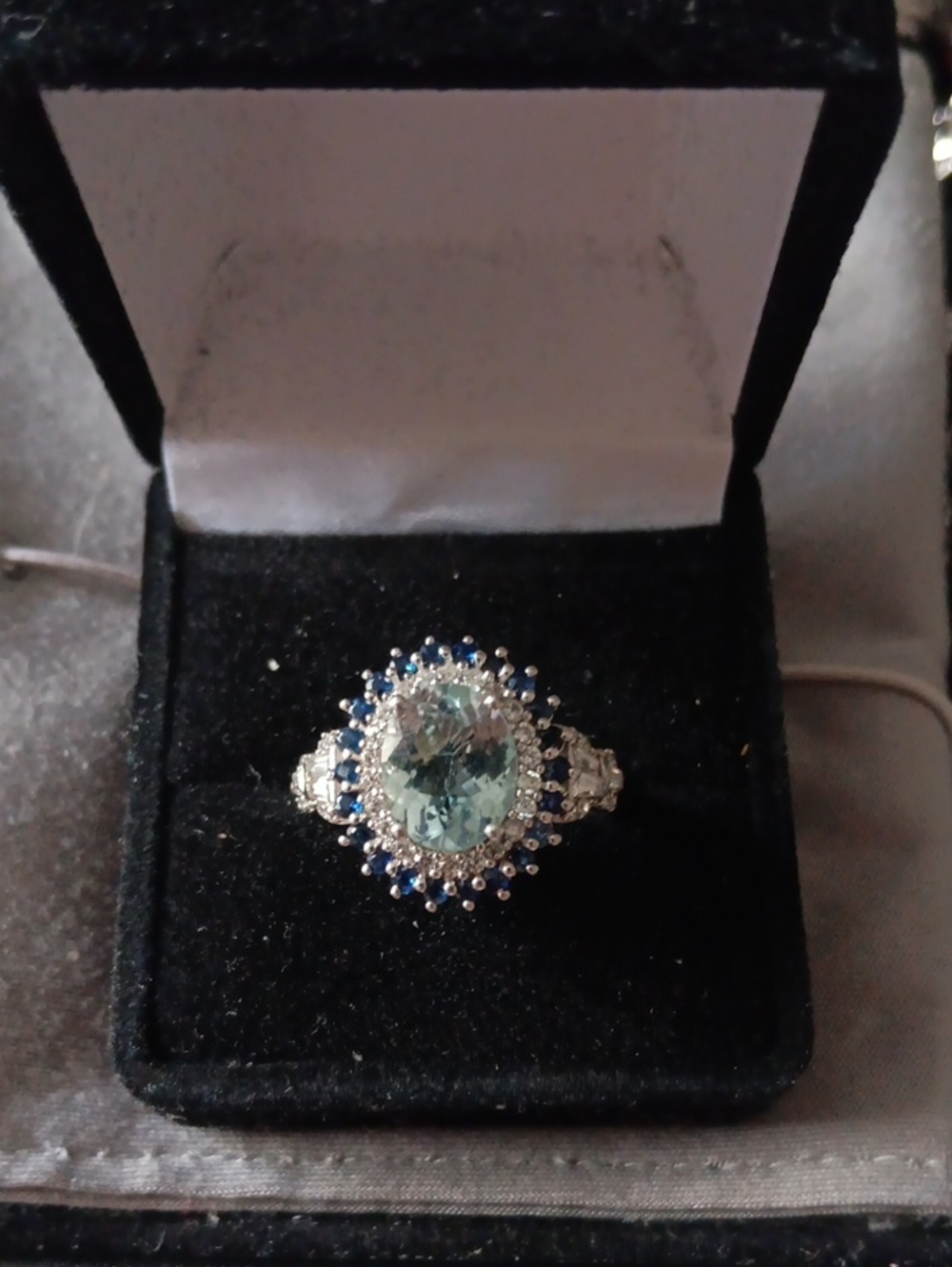 D'Joy Premium Mangoro Aquamarine and Multi Gemstone 3.80 ctw Oceanic Symphony